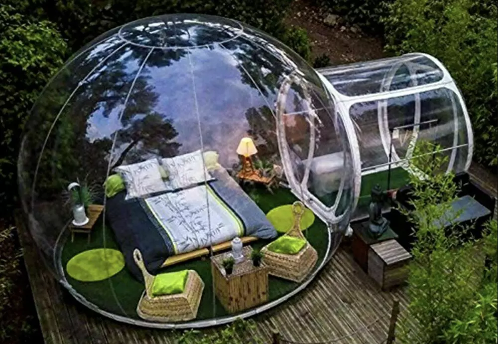 buying an inflatable bubble tent