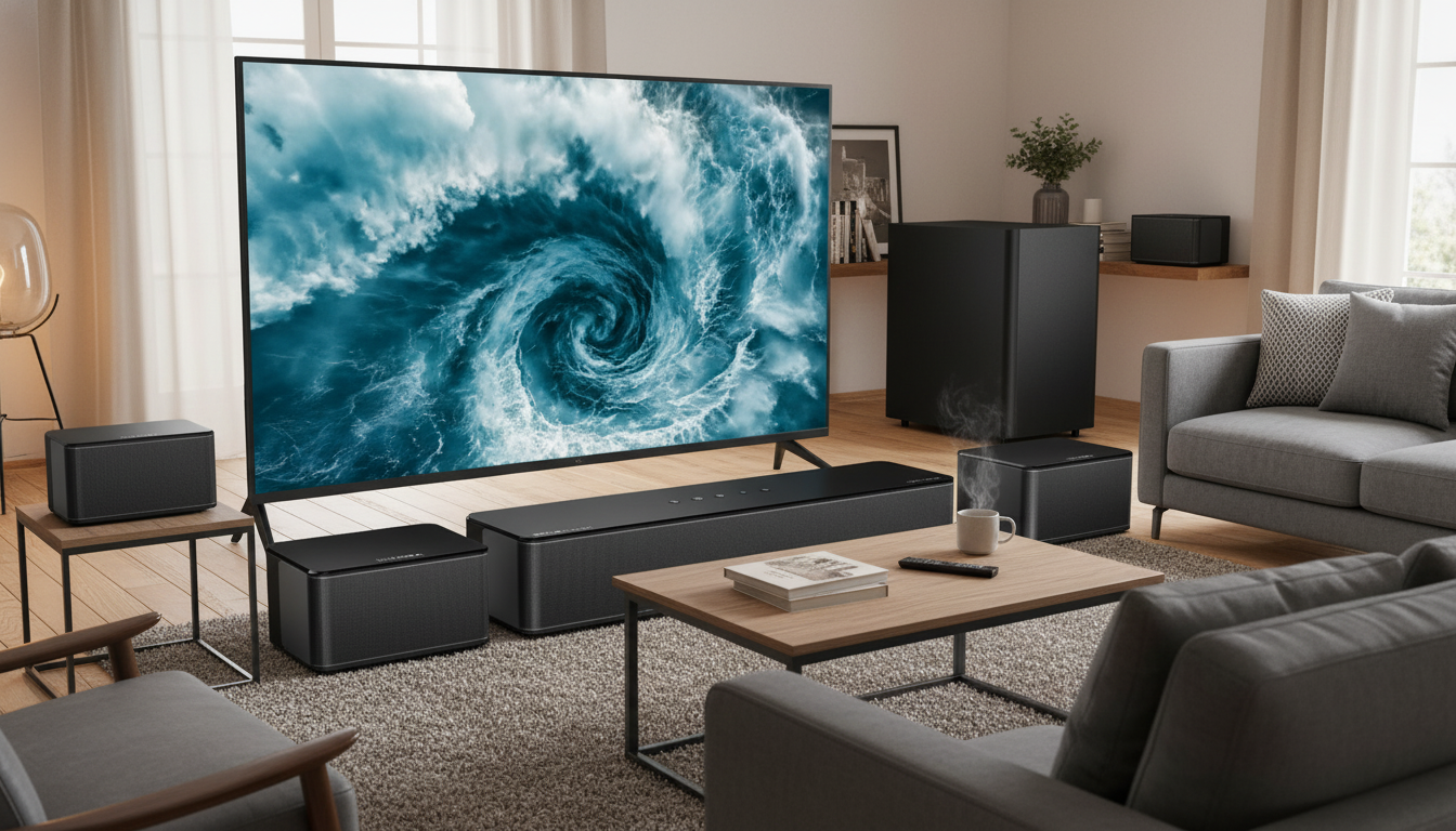450W 5.1 Dolby Atmos Soundbar + Wireless Sub: Big Audio