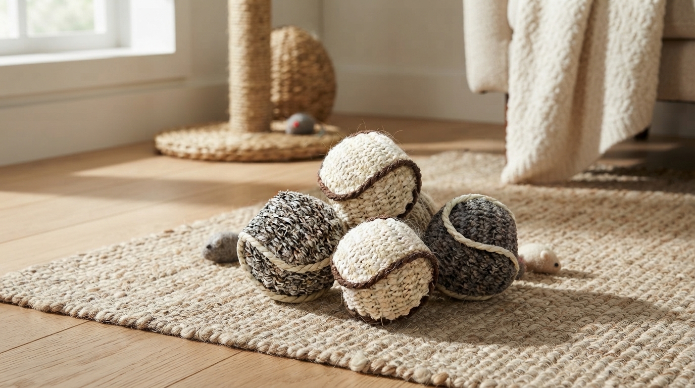 Sisal Scratching Ball for Cats: Play, Scratch, Repeat