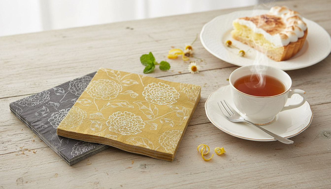 Luxury 2-Ply 13-Inch Printed Napkins for Weddings