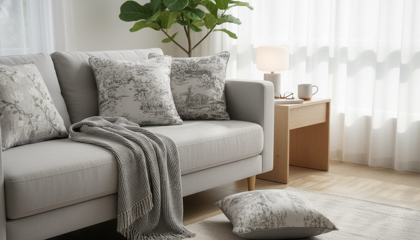 Modern Grey Throw Pillow Cover: Styling, Sizes & Care