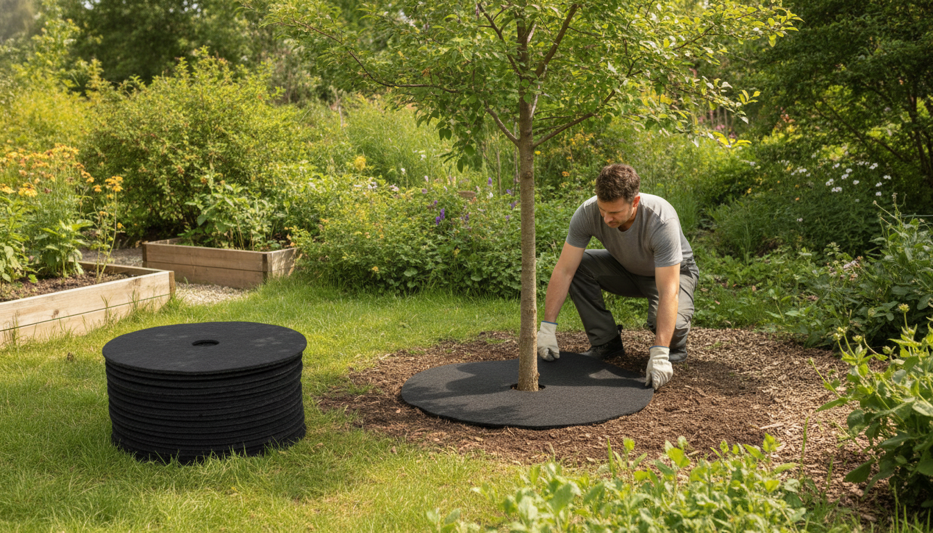 Reusable Non-Woven Mulch Rings for Trees: Install & Tips