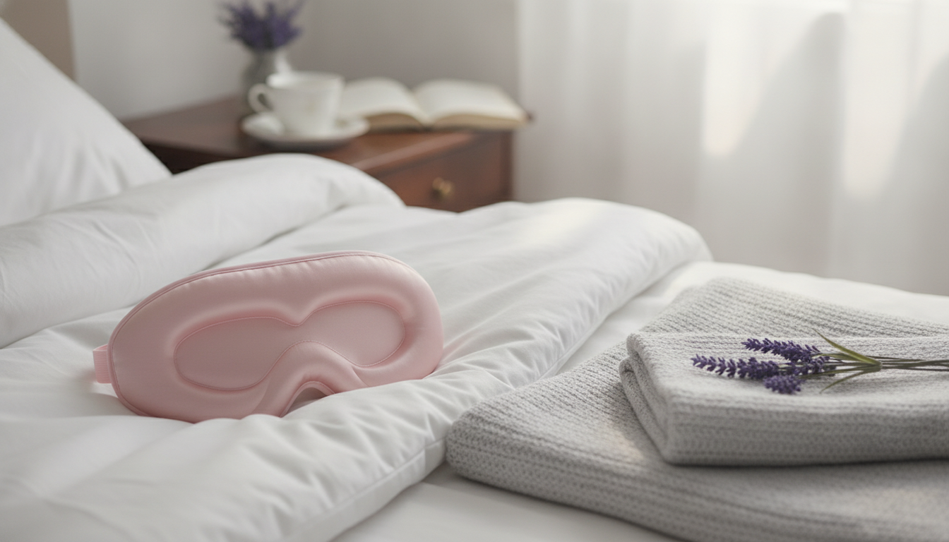 3D Contoured Sleep Eye Mask: Dark Sleep, No Pressure