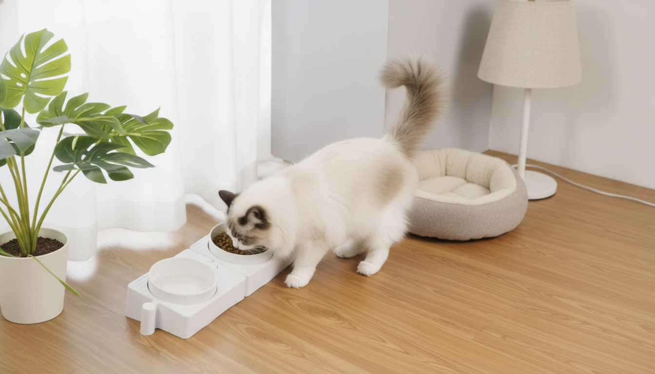 Anti-Overturn Ceramic Pet Bowl: Cleaner, Comfy Feeding