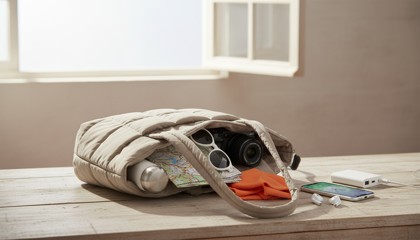 Expandable Quilted Puffer Tote: Work to Weekend Ready