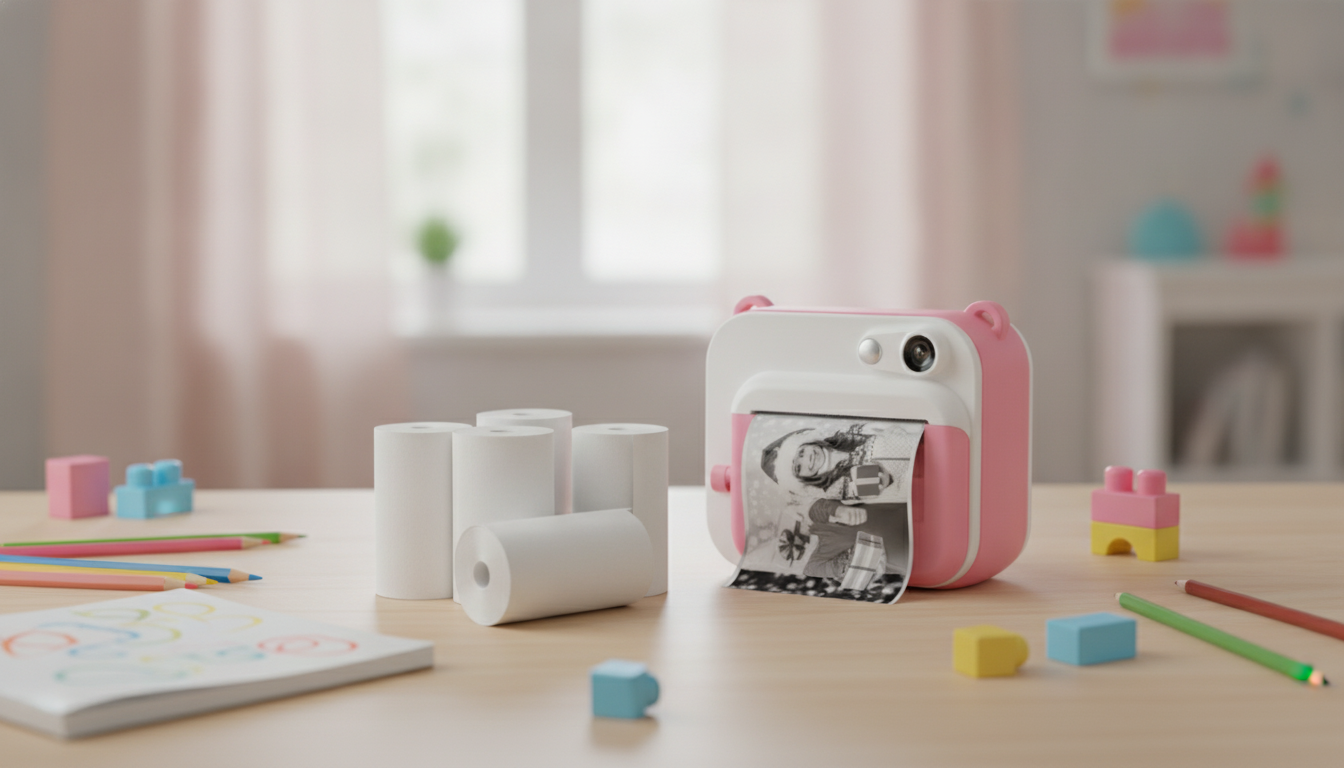 Kids Camera Thermal Paper Rolls: Clear Prints, No Ink