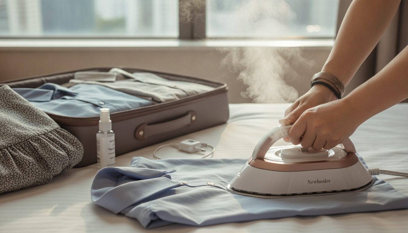 Pack-Ready Mini Travel Iron & Steamer (Dual Voltage)