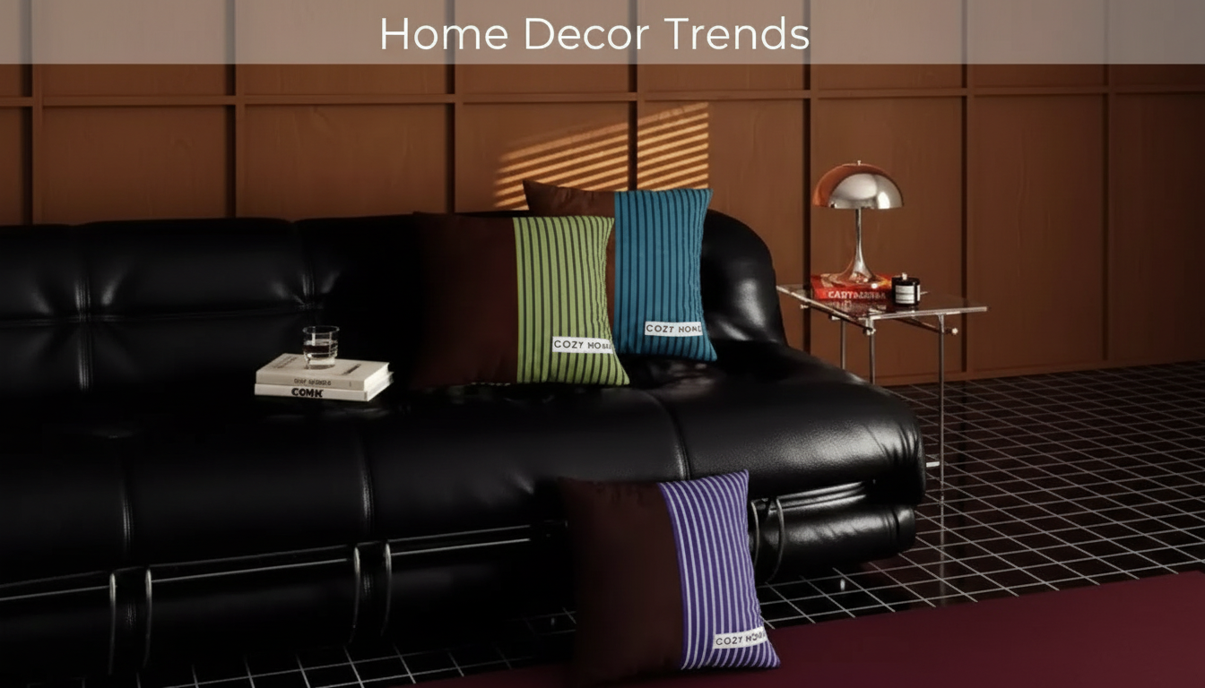 Retro Stripe Velvet Cushion Cover: Modern Styling Guide