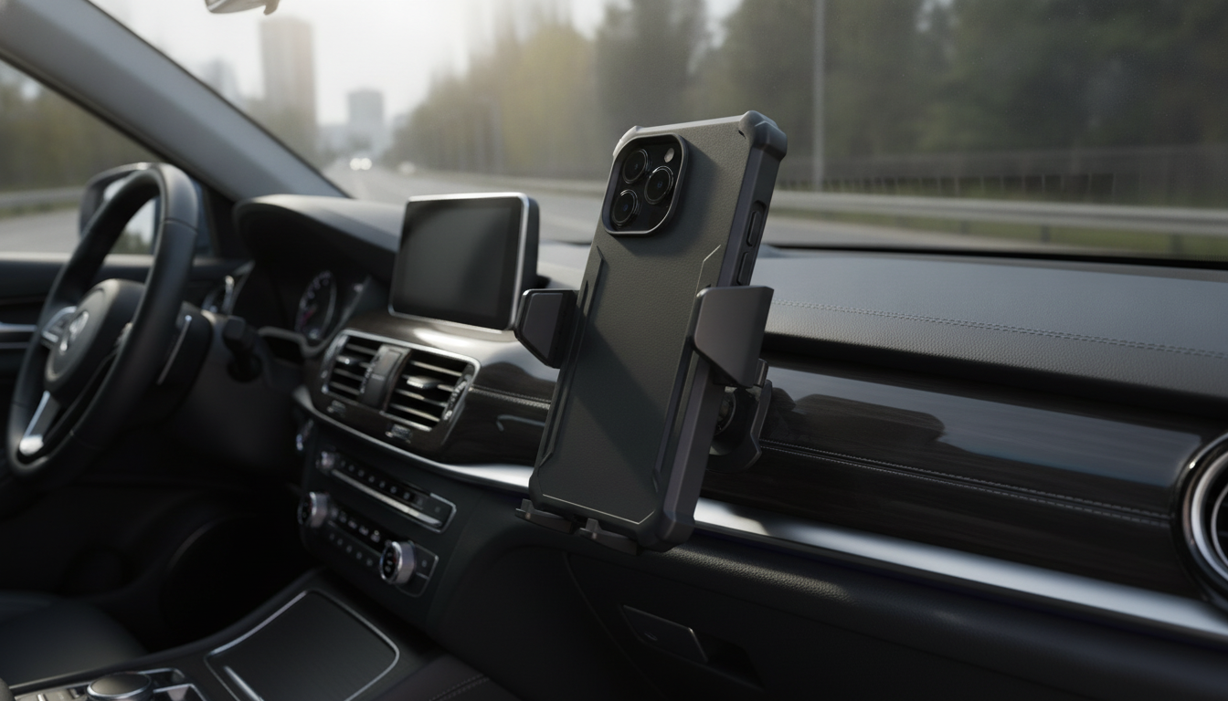 Rugged Vent Mount Phone Holder for Big Phones & Thick Cases