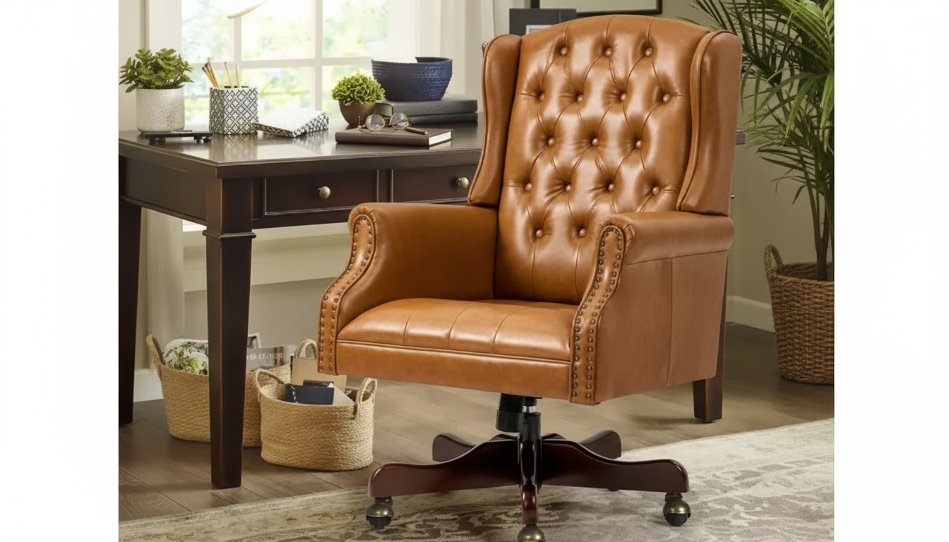 Tufted Faux Leather High-Back Executive Chair Guide