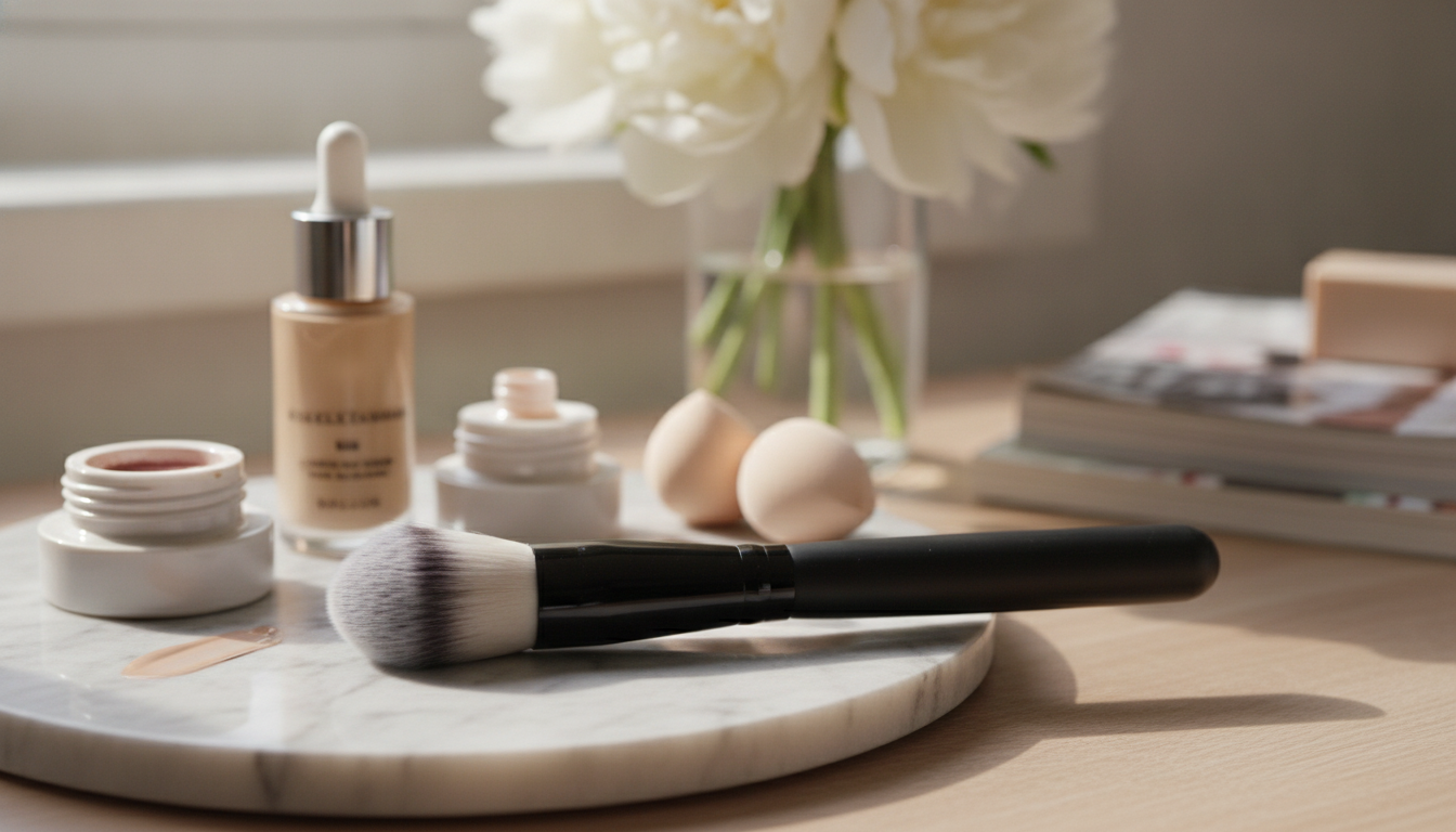 Ultra-Thin Foundation Brush for Smooth, Skin-Like Base