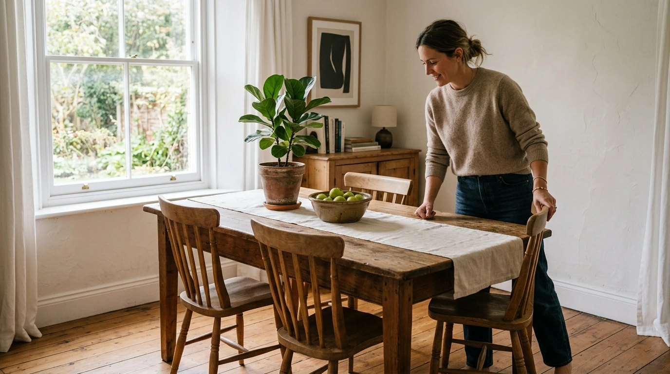 63-Inch Rustic Farmhouse Dining Table: Seating & Style